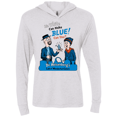 T-Shirts Heather White / X-Small Mr White Triblend Long Sleeve Hoodie Tee