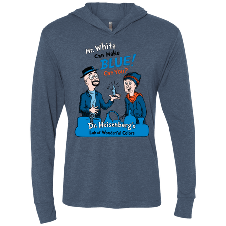 T-Shirts Indigo / X-Small Mr White Triblend Long Sleeve Hoodie Tee