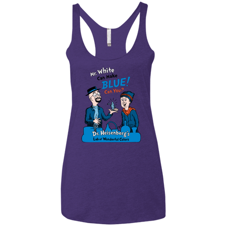 T-Shirts Purple / X-Small Mr White Women's Triblend Racerback Tank