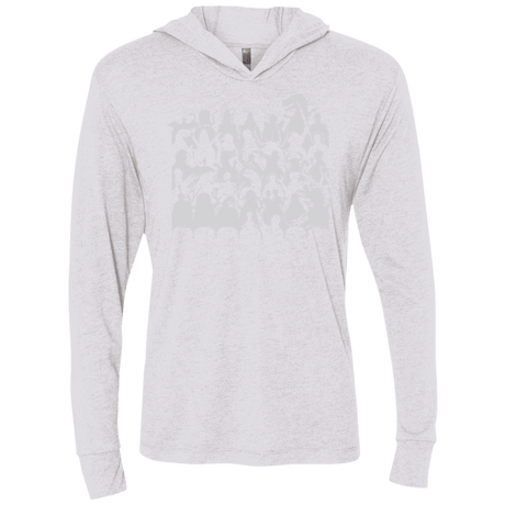 T-Shirts Heather White / X-Small MST3K Triblend Long Sleeve Hoodie Tee