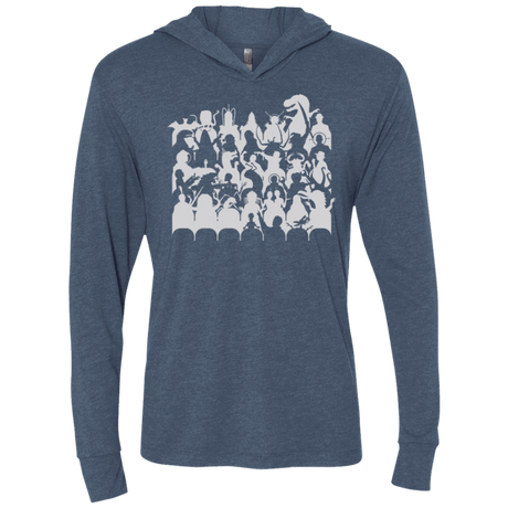 T-Shirts Indigo / X-Small MST3K Triblend Long Sleeve Hoodie Tee