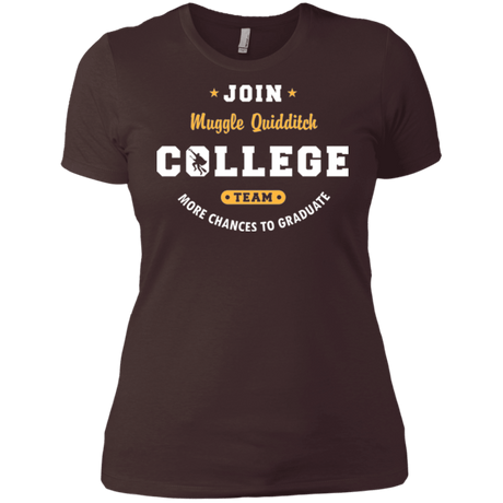 T-Shirts Dark Chocolate / X-Small Muggle Quidditch Women's Premium T-Shirt