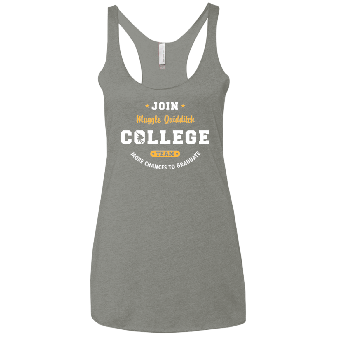 T-Shirts Venetian Grey / X-Small Muggle Quidditch Women's Triblend Racerback Tank