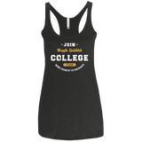 T-Shirts Vintage Black / X-Small Muggle Quidditch Women's Triblend Racerback Tank