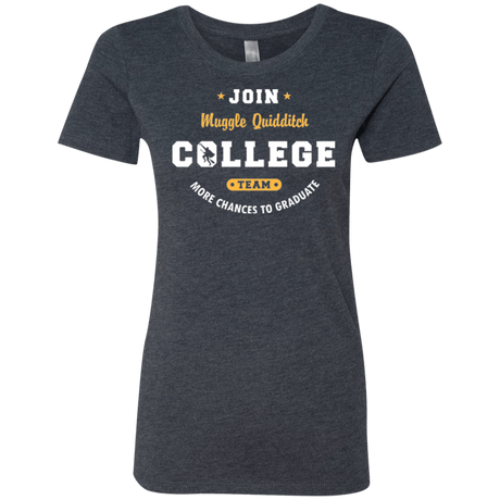 T-Shirts Vintage Navy / Small Muggle Quidditch Women's Triblend T-Shirt
