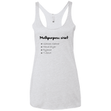 T-Shirts Heather White / X-Small Multipurpose Shirt Women's Triblend Racerback Tank