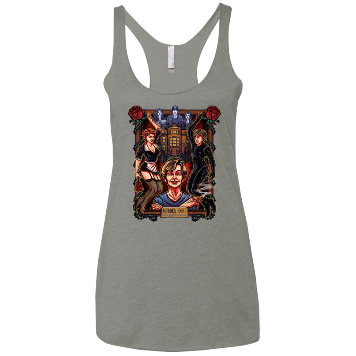 T-Shirts Venetian Grey / X-Small Murder House Women's Triblend Racerback Tank