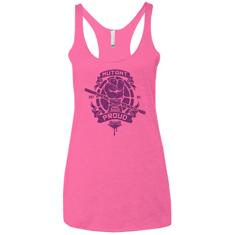 T-Shirts Vintage Pink / X-Small Mutant and Proud Donny Women's Triblend Racerback Tank