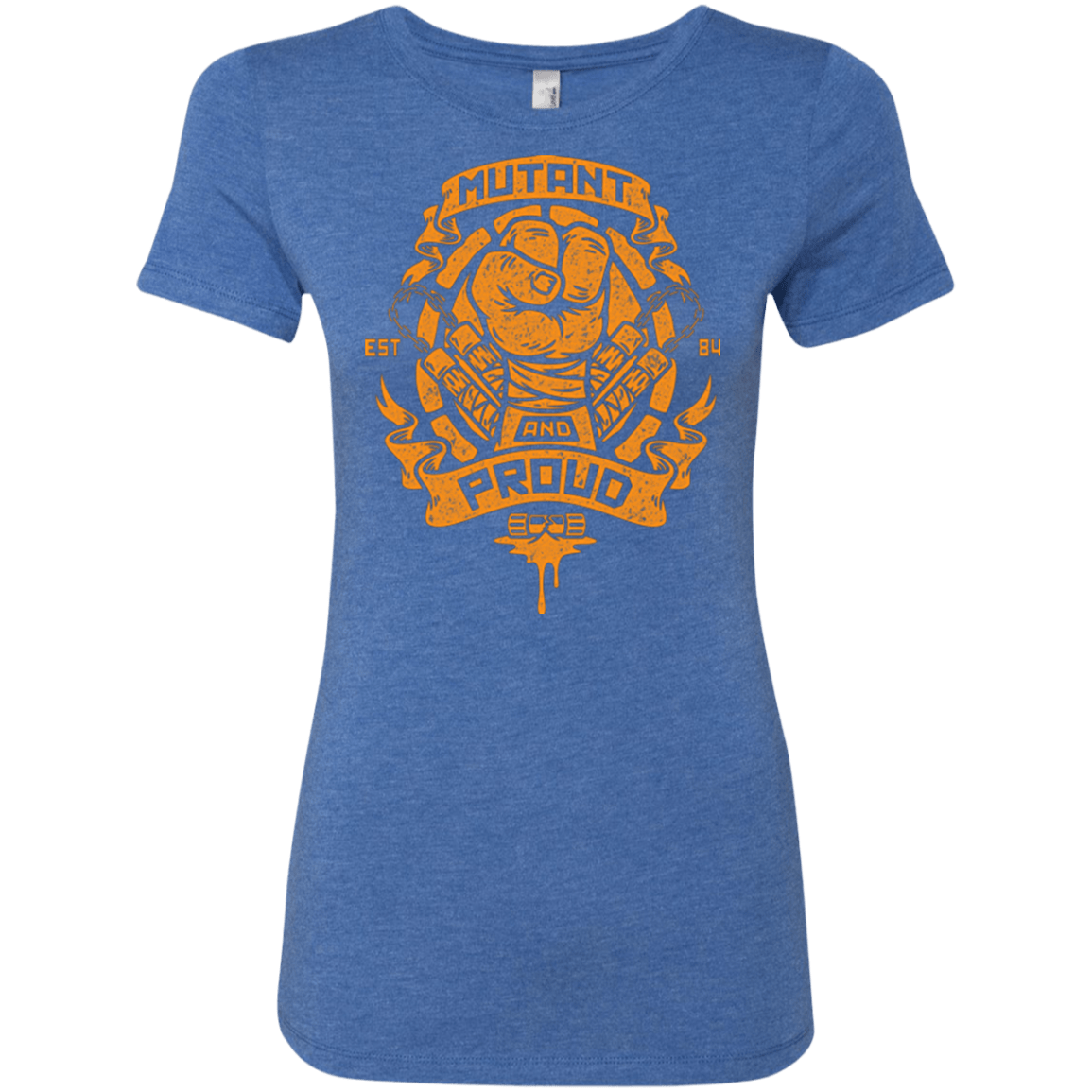 T-Shirts Vintage Royal / Small Mutant and Proud Mikey Women's Triblend T-Shirt