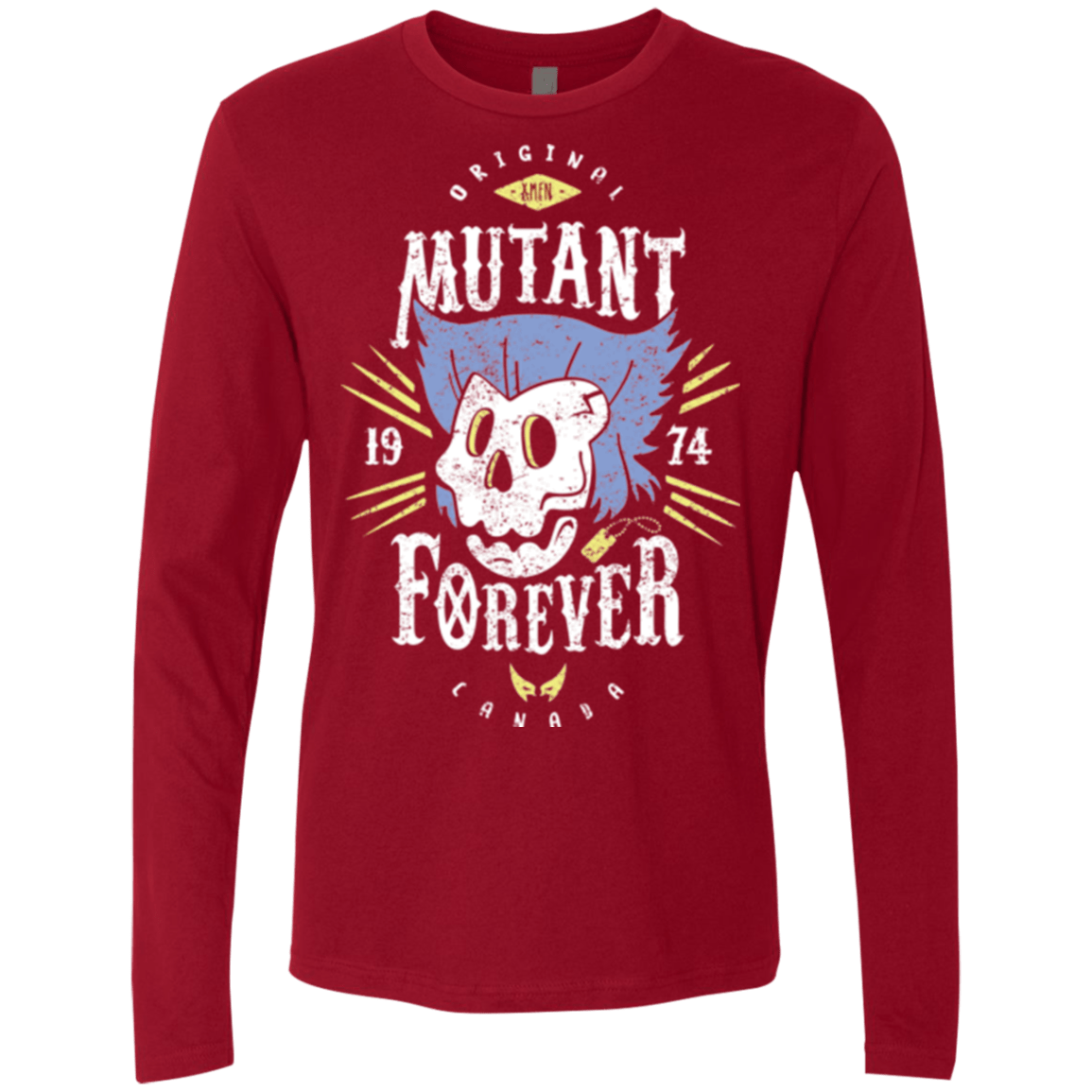 T-Shirts Cardinal / Small Mutant Forever Men's Premium Long Sleeve