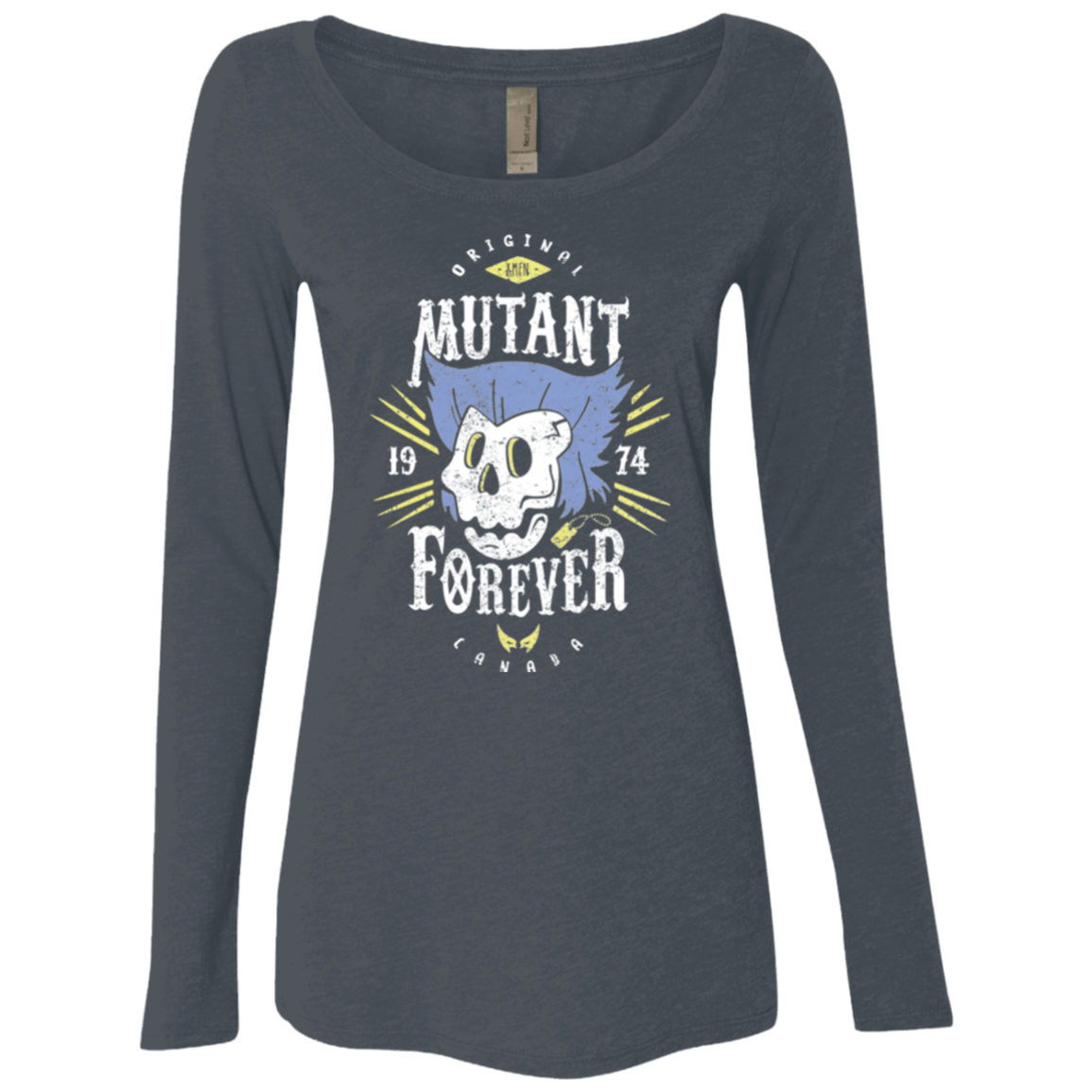 T-Shirts Vintage Navy / Small Mutant Forever Women's Triblend Long Sleeve Shirt