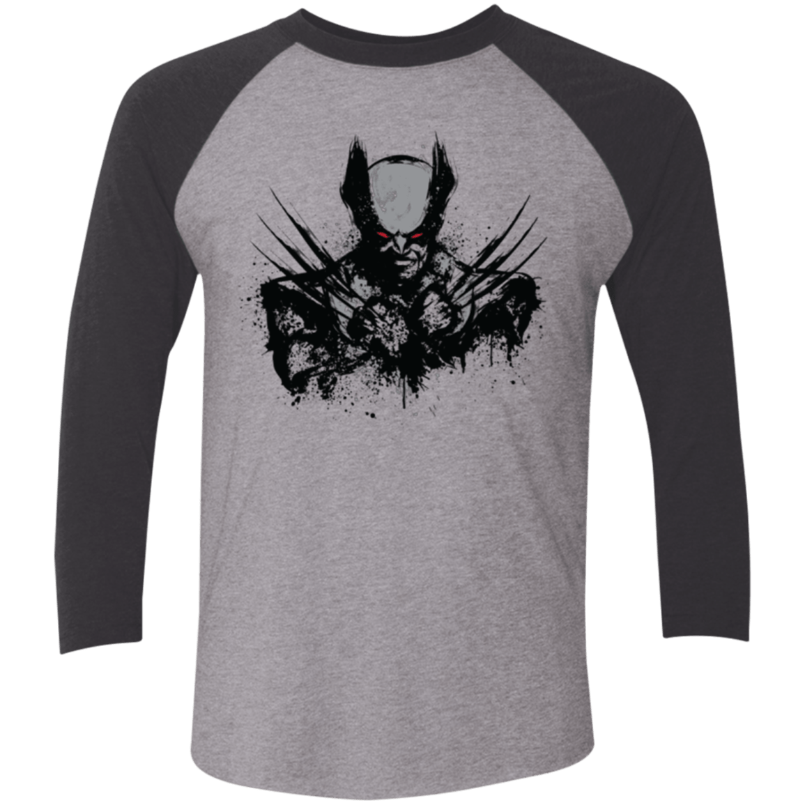 T-Shirts Premium Heather/ Vintage Black / X-Small Mutant Rage  X Men's Triblend 3/4 Sleeve