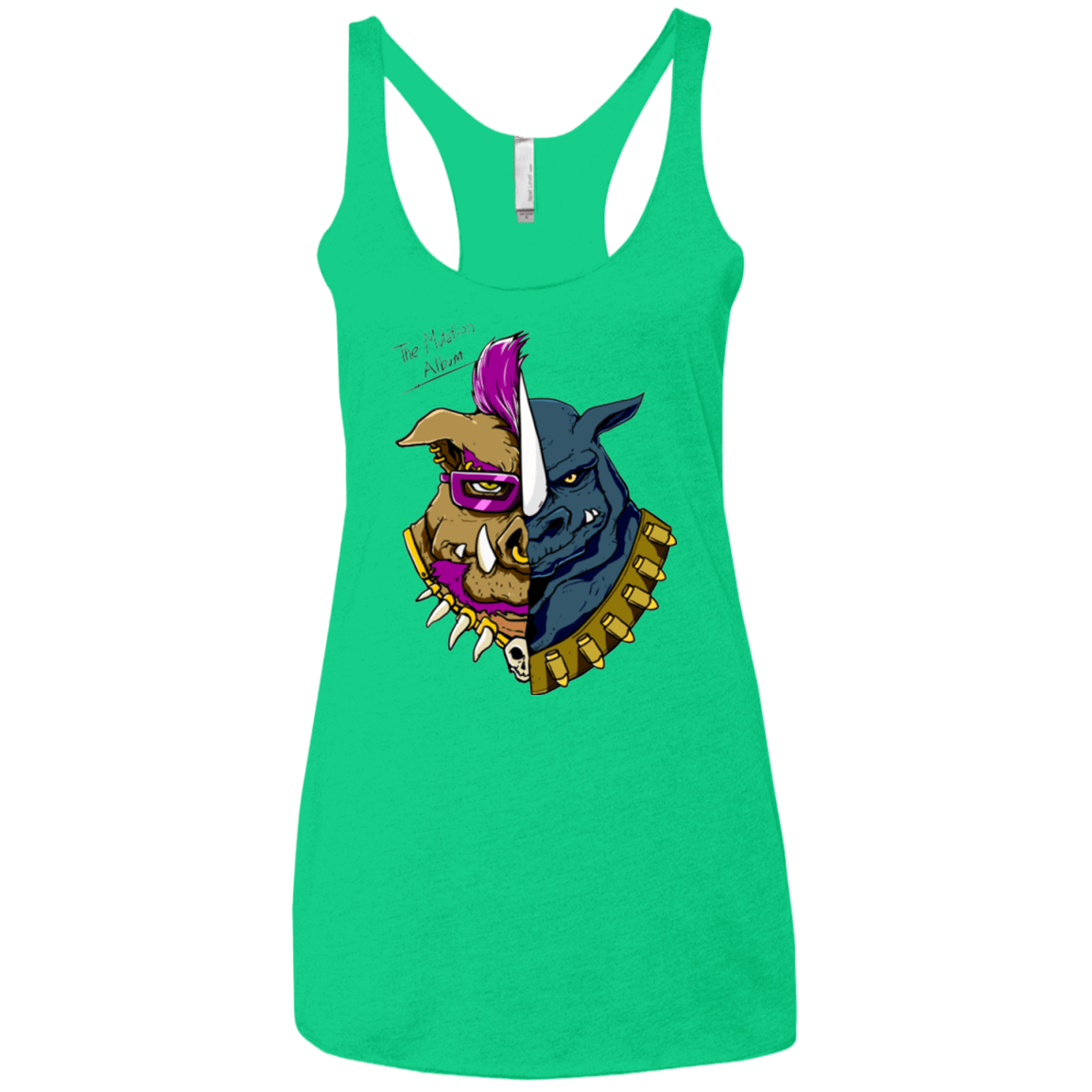 T-Shirts Envy / X-Small Mutation Album Women's Triblend Racerback Tank