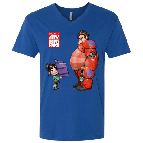 T-Shirts Royal / X-Small My Big Hero Men's Premium V-Neck