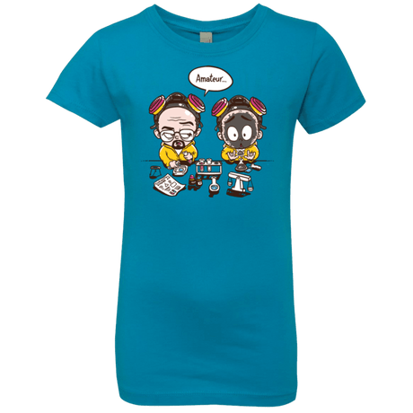 T-Shirts Turquoise / YXS My First Science kit Girls Premium T-Shirt