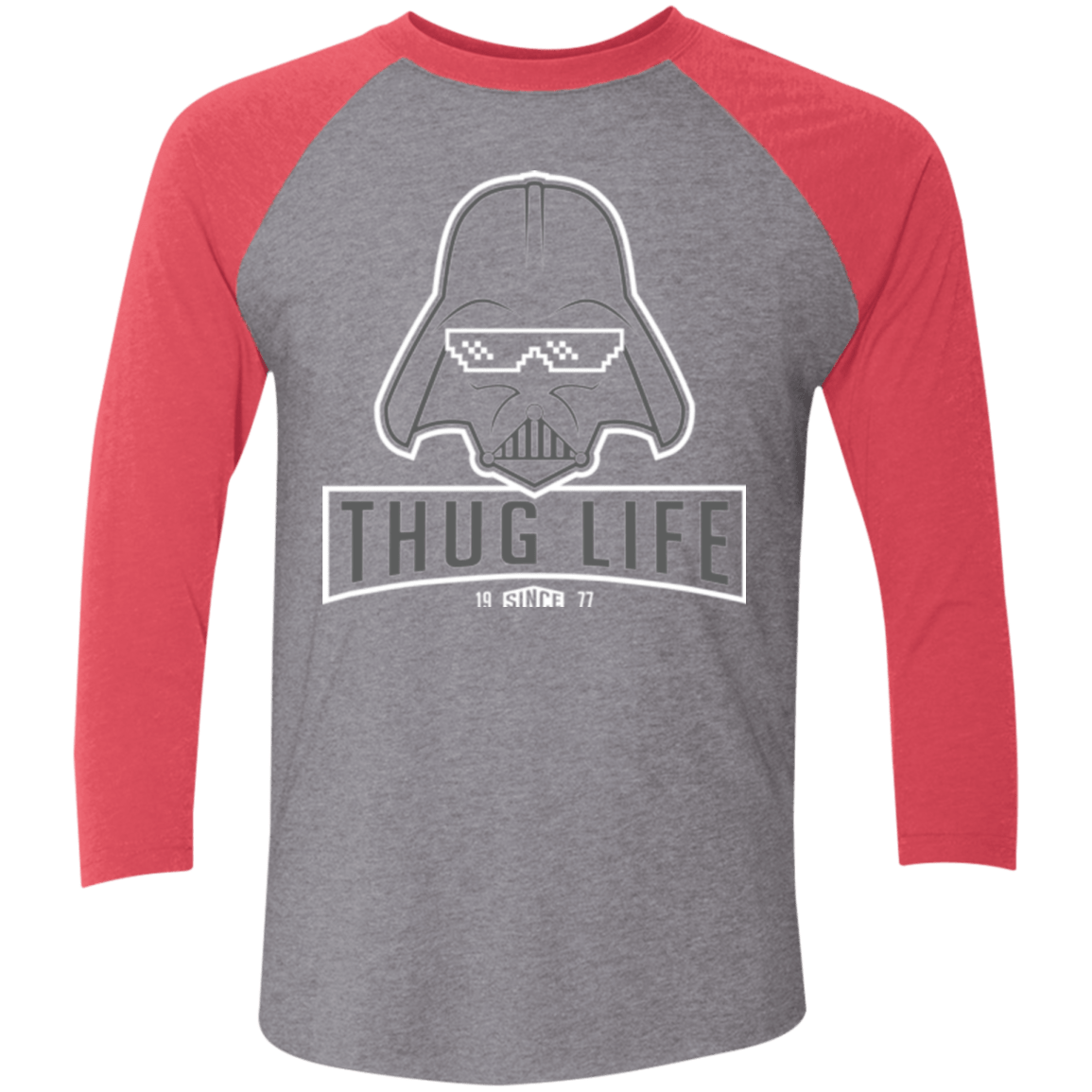 T-Shirts Premium Heather/ Vintage Red / X-Small My Life (1) Men's Triblend 3/4 Sleeve
