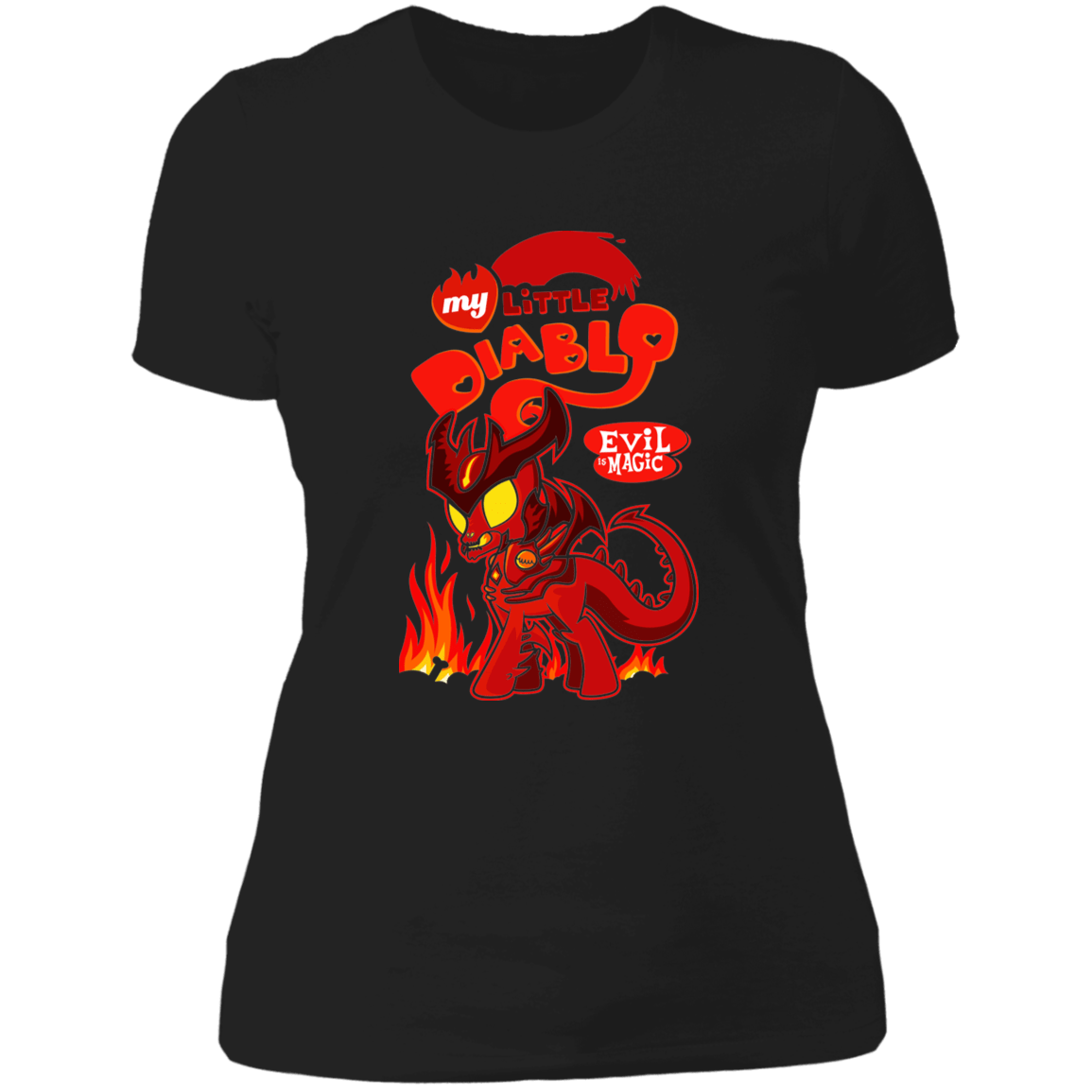 T-Shirts Black / X-Small My Little Diablo Women's Premium T-Shirt