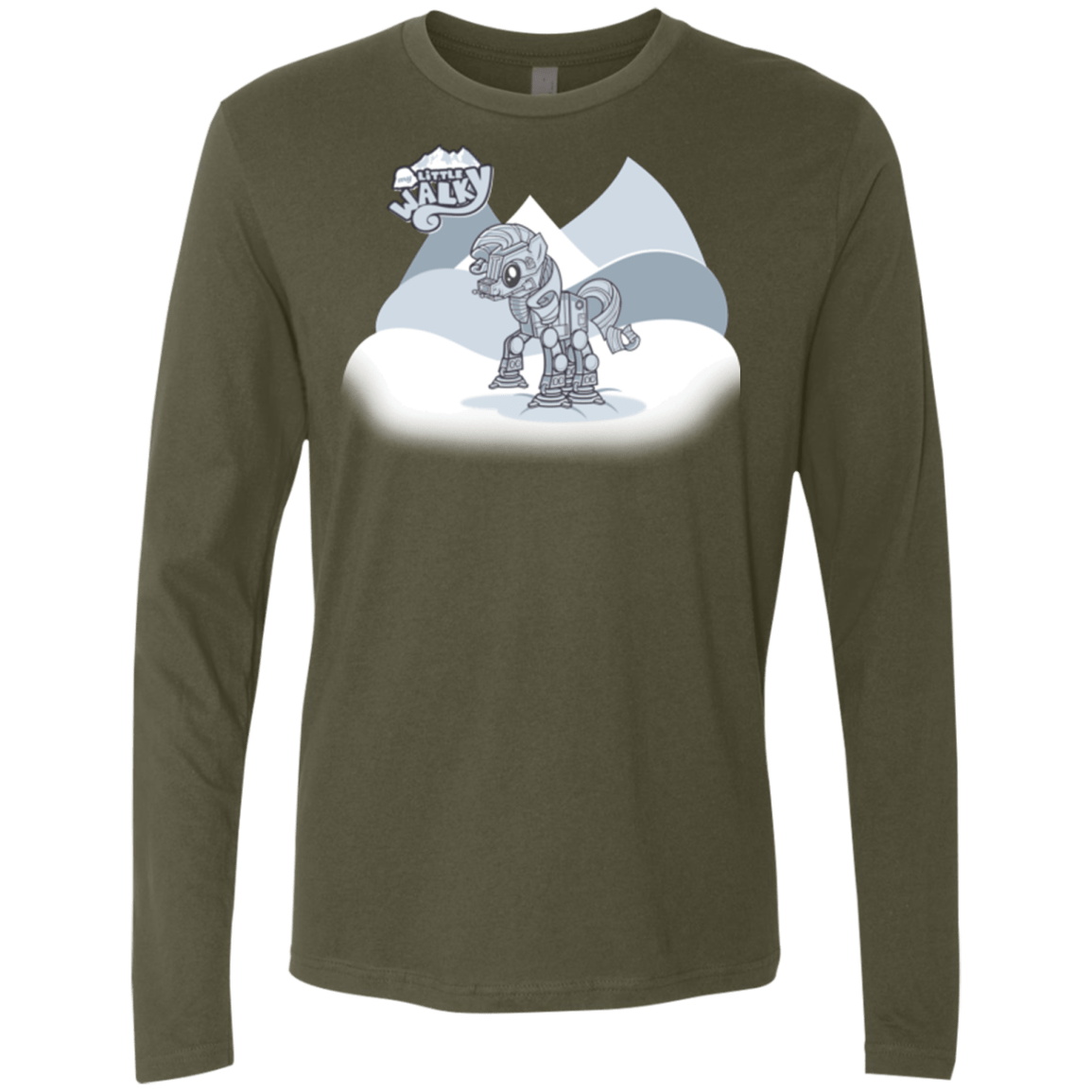 T-Shirts Military Green / Small my little walky Men's Premium Long Sleeve