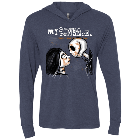T-Shirts Vintage Navy / X-Small MY SEASONAL ROMANCE Triblend Long Sleeve Hoodie Tee