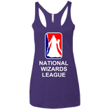 T-Shirts Purple / X-Small National Wizards League Women's Triblend Racerback Tank
