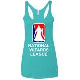 T-Shirts Tahiti Blue / X-Small National Wizards League Women's Triblend Racerback Tank