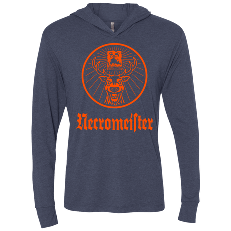 T-Shirts Vintage Navy / X-Small NECROMEISTER Triblend Long Sleeve Hoodie Tee