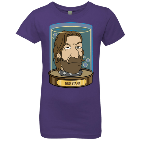 T-Shirts Purple Rush / YXS Ned Stark Head Girls Premium T-Shirt