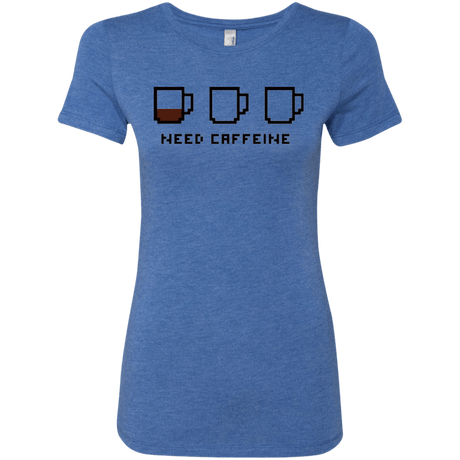 T-Shirts Vintage Royal / Small Need Caffeine Women's Triblend T-Shirt
