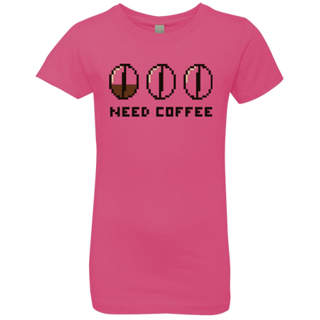 T-Shirts Hot Pink / YXS Need Coffee Girls Premium T-Shirt