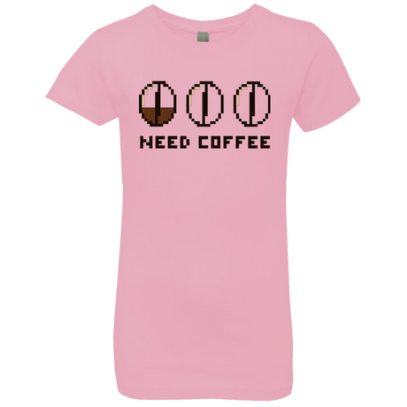 T-Shirts Light Pink / YXS Need Coffee Girls Premium T-Shirt