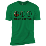 T-Shirts Kelly Green / X-Small Need Coffee Men's Premium T-Shirt