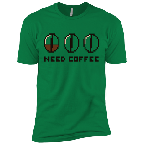 T-Shirts Kelly Green / X-Small Need Coffee Men's Premium T-Shirt