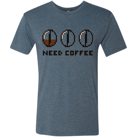 T-Shirts Indigo / Small Need Coffee Men's Triblend T-Shirt