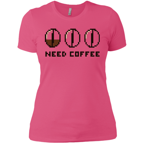 T-Shirts Hot Pink / X-Small Need Coffee Women's Premium T-Shirt