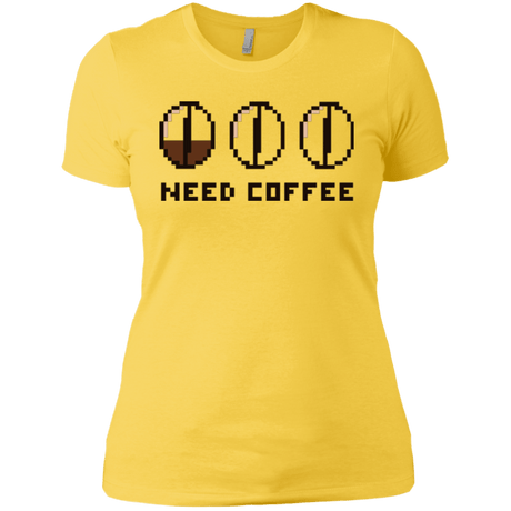 T-Shirts Vibrant Yellow / X-Small Need Coffee Women's Premium T-Shirt