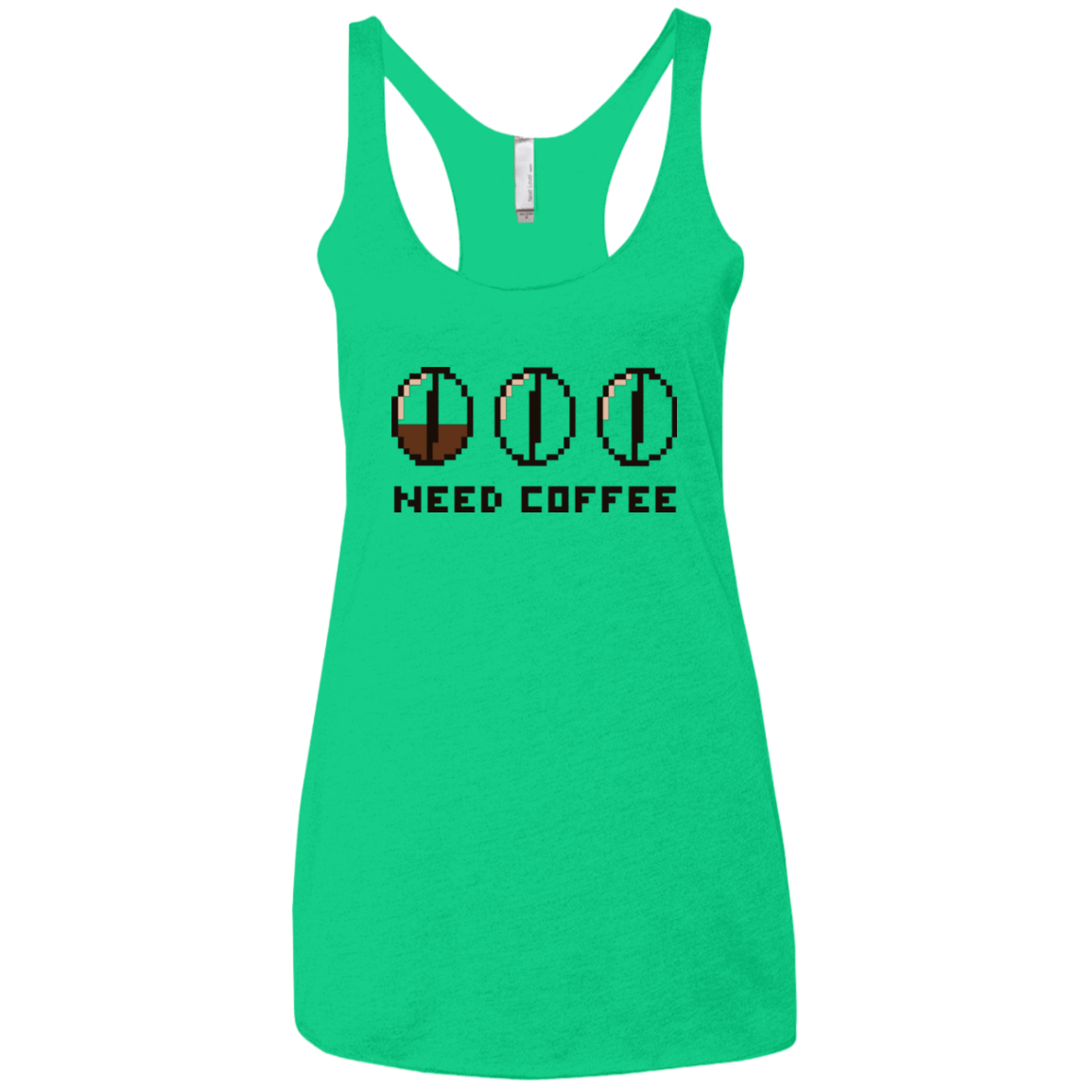 T-Shirts Envy / X-Small Need Coffee Women's Triblend Racerback Tank