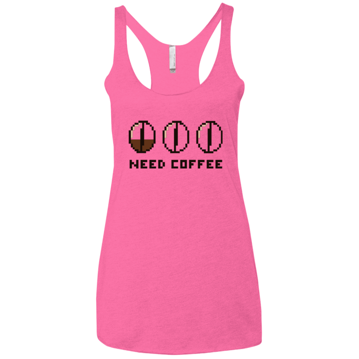 T-Shirts Vintage Pink / X-Small Need Coffee Women's Triblend Racerback Tank