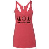 T-Shirts Vintage Red / X-Small Need Coffee Women's Triblend Racerback Tank