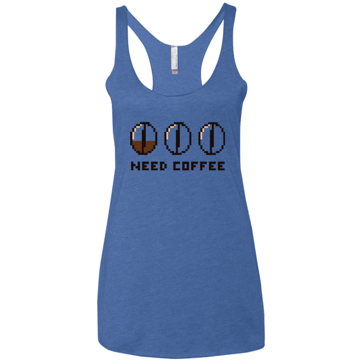 T-Shirts Vintage Royal / X-Small Need Coffee Women's Triblend Racerback Tank