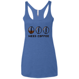 T-Shirts Vintage Royal / X-Small Need Coffee Women's Triblend Racerback Tank