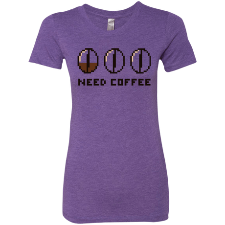 T-Shirts Purple Rush / Small Need Coffee Women's Triblend T-Shirt