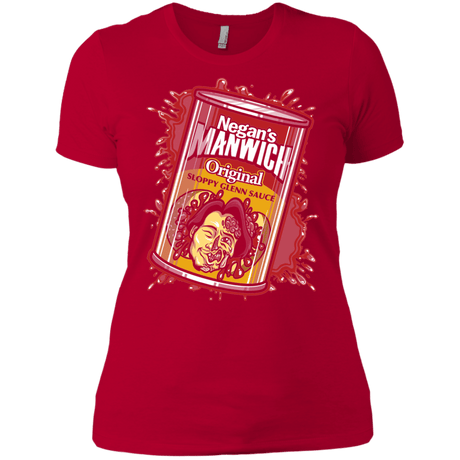 T-Shirts Red / X-Small Negans Manwich Women's Premium T-Shirt