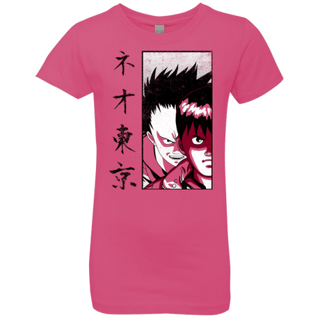 T-Shirts Hot Pink / YXS Neo Tokyo Girls Premium T-Shirt