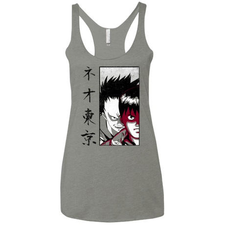 T-Shirts Venetian Grey / X-Small Neo Tokyo Women's Triblend Racerback Tank
