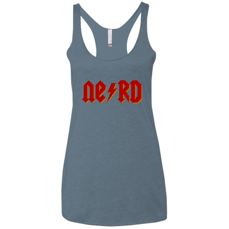 T-Shirts Indigo / X-Small NERD Women's Triblend Racerback Tank