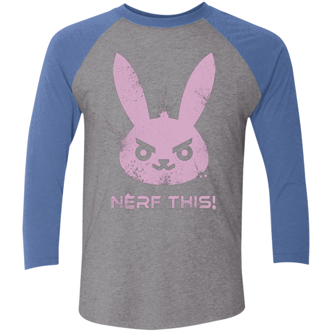 T-Shirts Premium Heather/ Vintage Royal / X-Small Nerf This Triblend 3/4 Sleeve