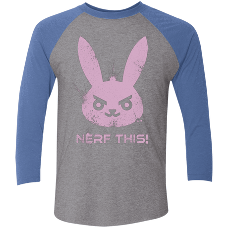 T-Shirts Premium Heather/ Vintage Royal / X-Small Nerf This Triblend 3/4 Sleeve