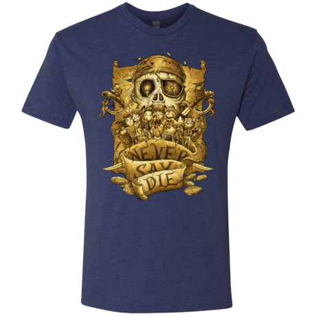 T-Shirts Vintage Navy / Small Never Say Die Men's Triblend T-Shirt