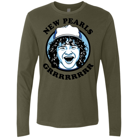 T-Shirts Military Green / S New Pearls Men's Premium Long Sleeve