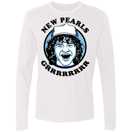 T-Shirts White / S New Pearls Men's Premium Long Sleeve